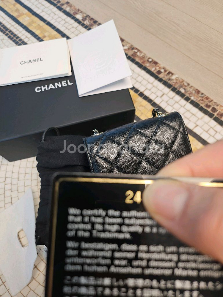 샤넬 폰홀더 미니 체인백(정품)--9