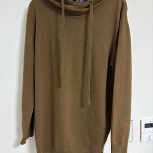 DKNY 울 캐시 후드니트