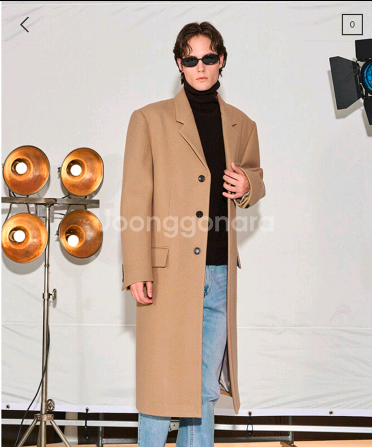 시스템옴므 22FW 캐시미어 블렌드 파리컬렉션 싱글코트--0