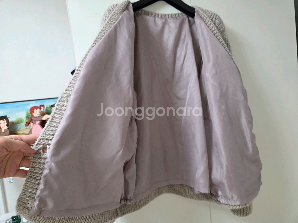 손뜨개 가디건 플라스틱아일랜드 타임 마임sjsj--2