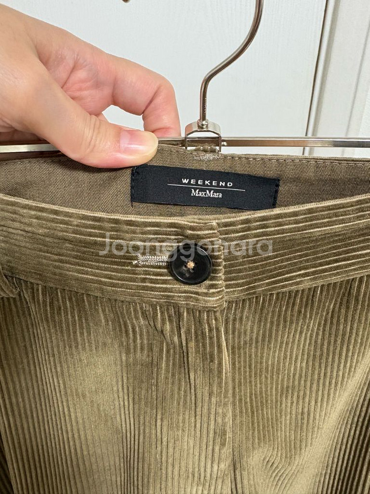 위캔드막스마라 코듀로이 와이드 팬츠--1