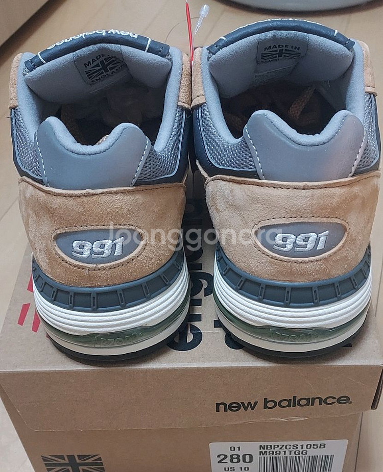 (새상품)뉴발란스 991 탄 그레이 280--2