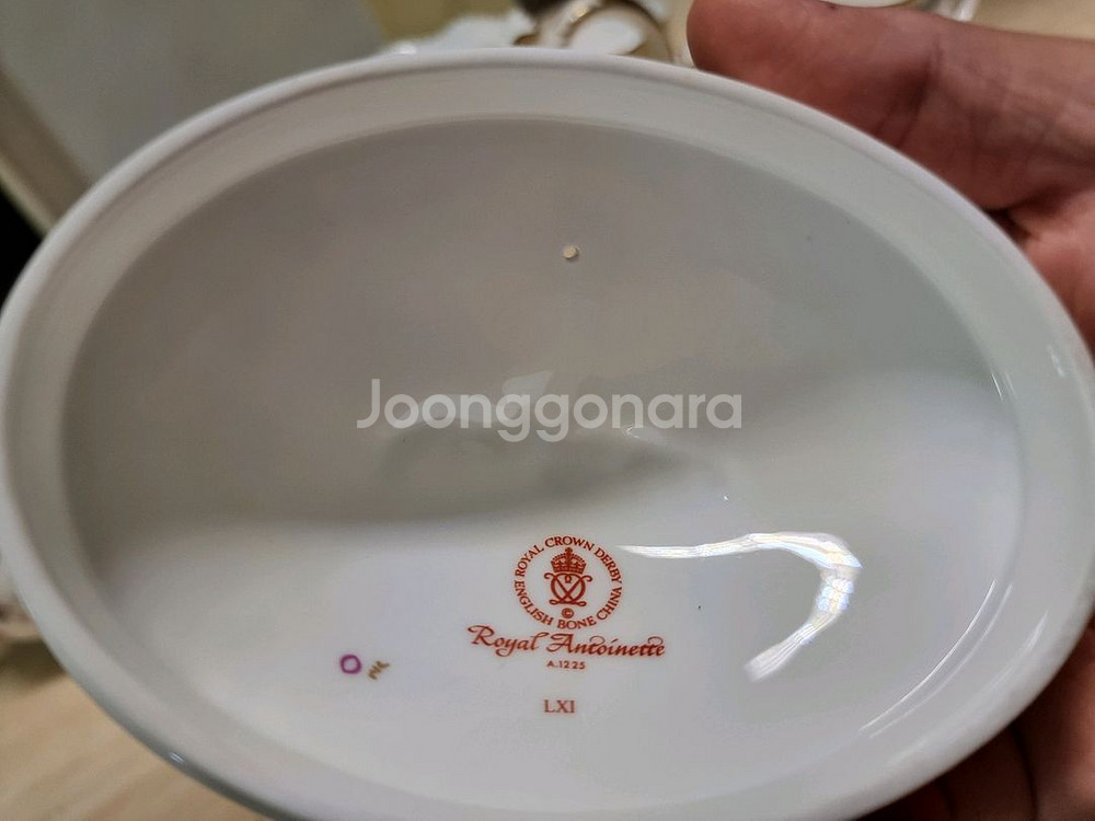 헤렌드 로얄 앙투아네트 티팟 크리머 슈가볼(뚜껑)--2