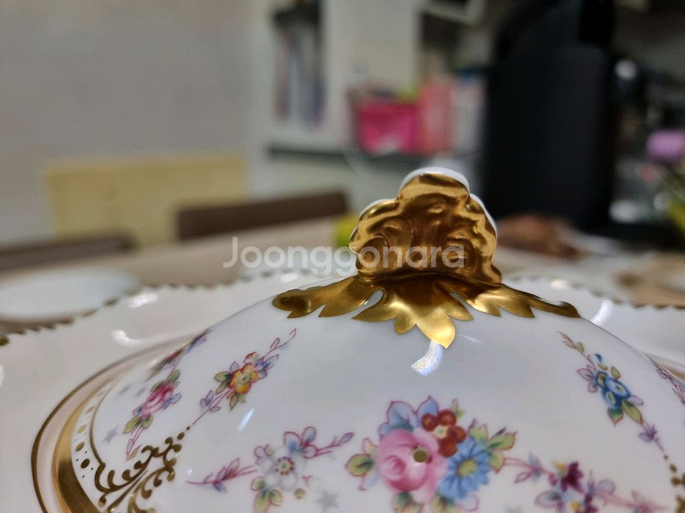헤렌드 로얄 앙투아네트 티팟 크리머 슈가볼(뚜껑)--5
