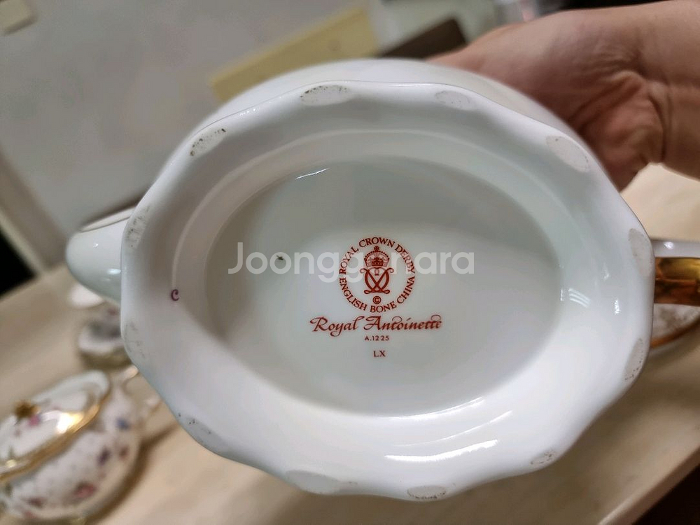 헤렌드 로얄 앙투아네트 티팟 크리머 슈가볼(뚜껑)--3