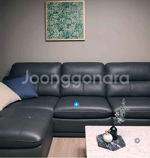 리바트 그란디오소 4인 가죽소파 쇼파 카우치포함 스툴--7