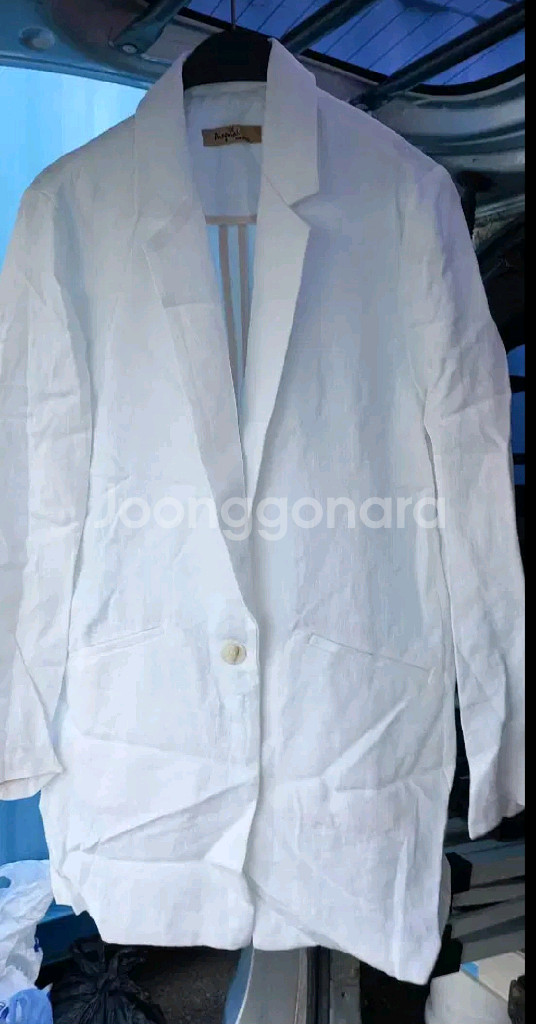 택포) 마 린넨자켓 국산 가슴단면 49cm--0