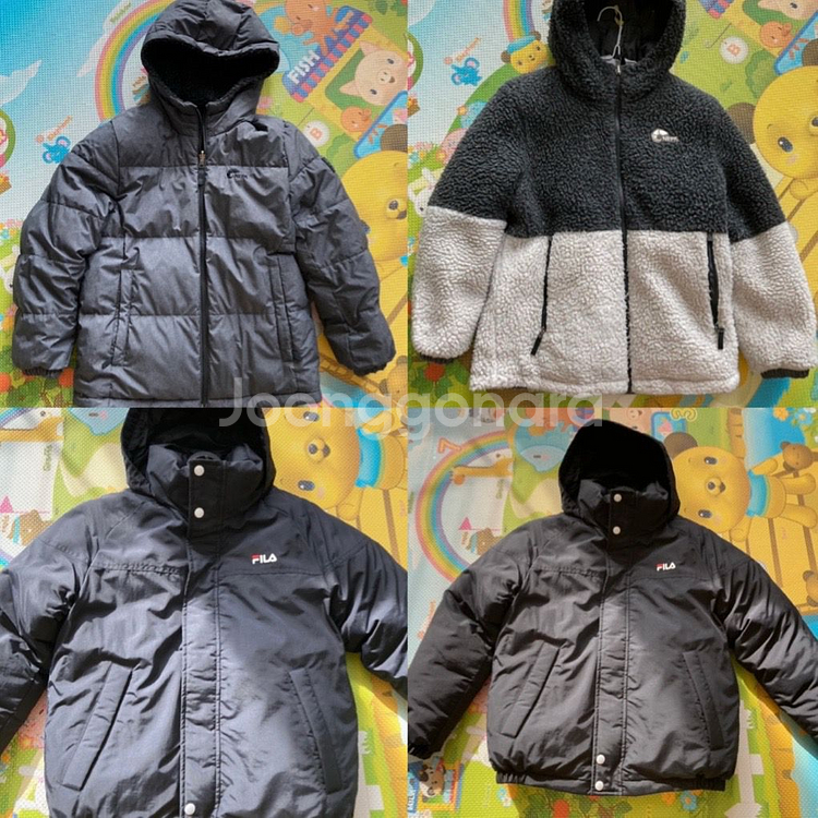 (일괄)NEPA 네파 키즈 양면 숏패딩 뽀글이 플리스--0