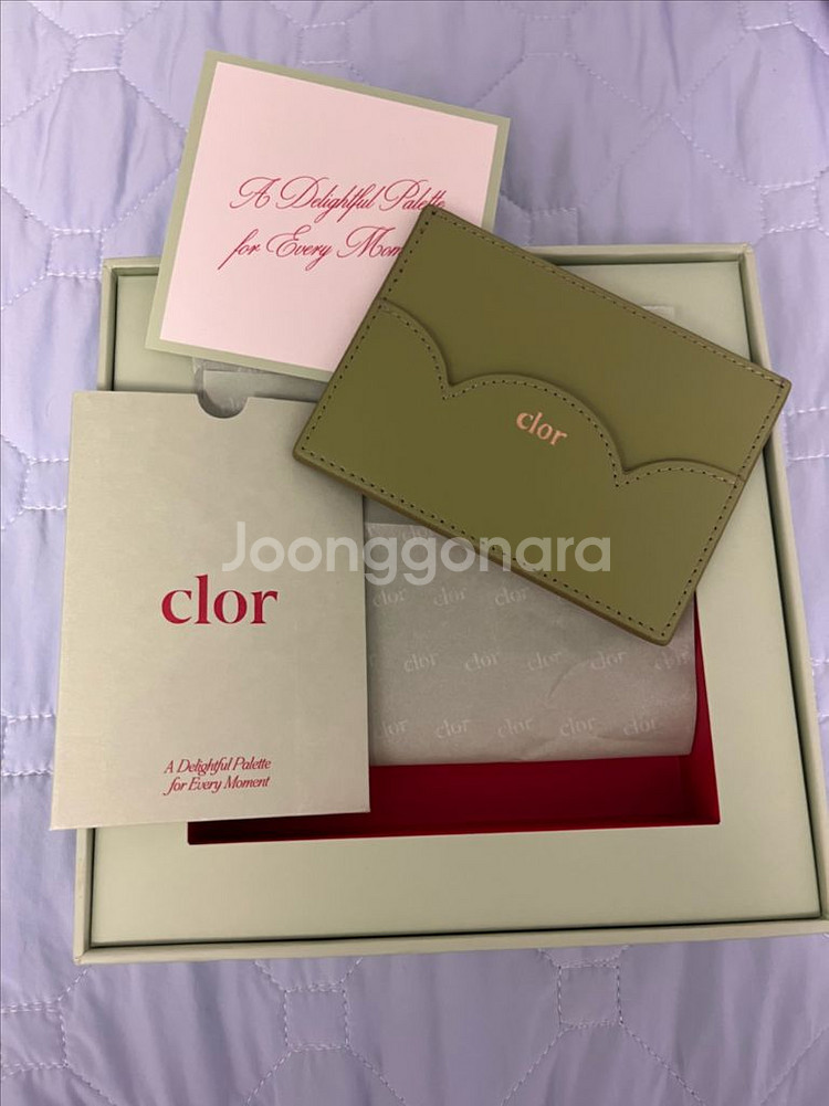 새상품 락피쉬웨더웨어 clor 카드지갑 그린--2