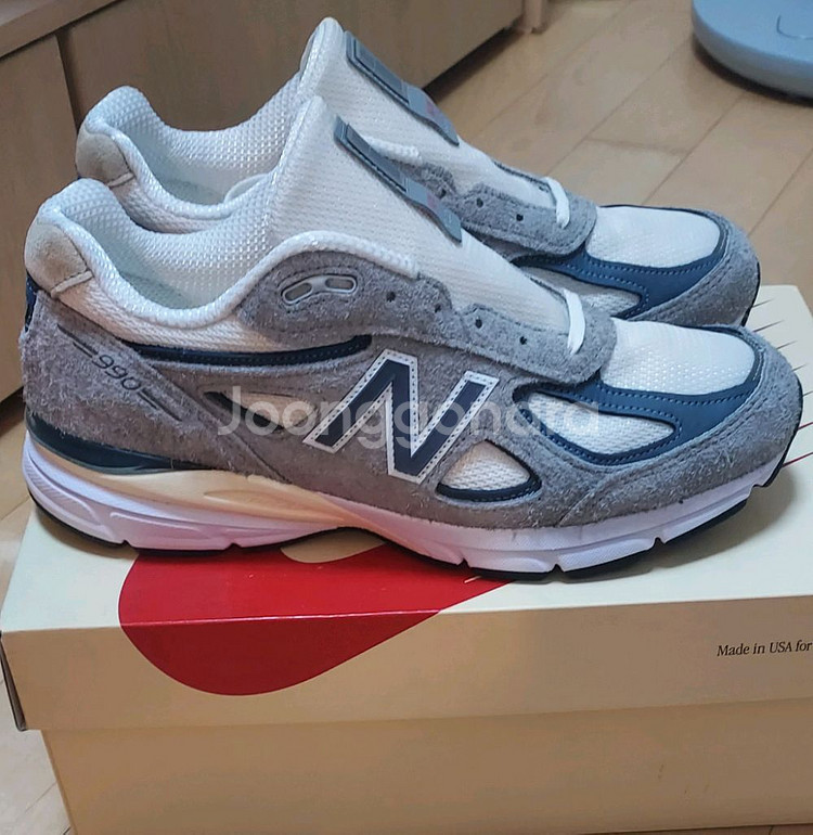 뉴발란스 990V4 그레이 스웨이드--3