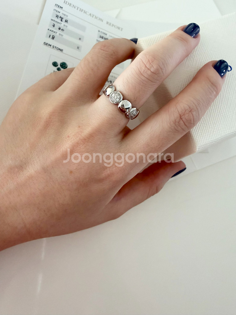 정품 론드 LOND 다이아 화이트골드 18k--1