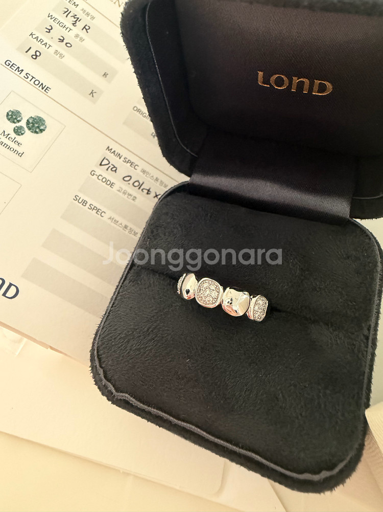 정품 론드 LOND 다이아 화이트골드 18k--3