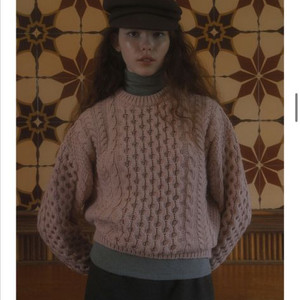 위드아웃썸머 인디핑크 니트 겨울 데일리룩 니트