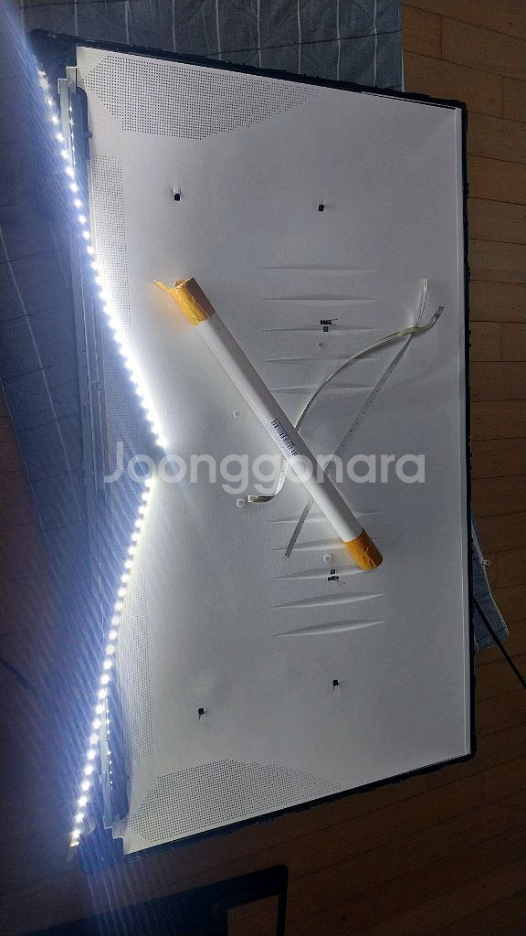 삼성 43인치tv 빽라이트 오늘 신품 교환..--8