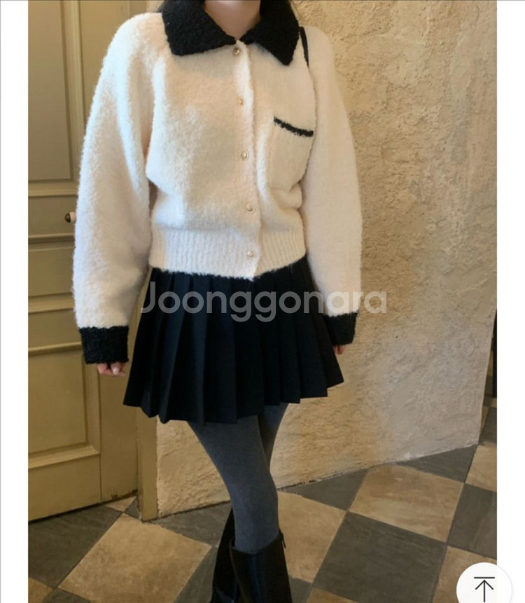 S / 겨울 플리츠 스커트 / 블랙미니스커크--0