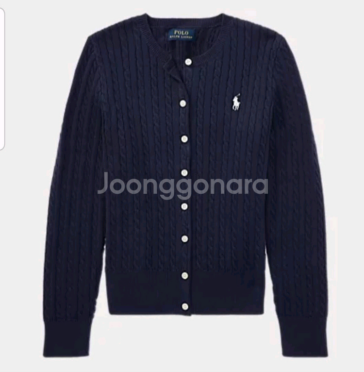 폴로 랄프로렌 걸즈 가디건XL--0
