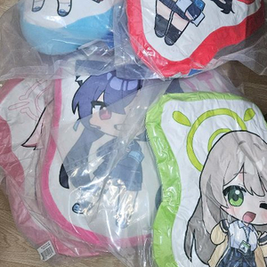 5개 일괄)블루아카이브 시바세키라멘 대책위원회 쿠션+포 이미지