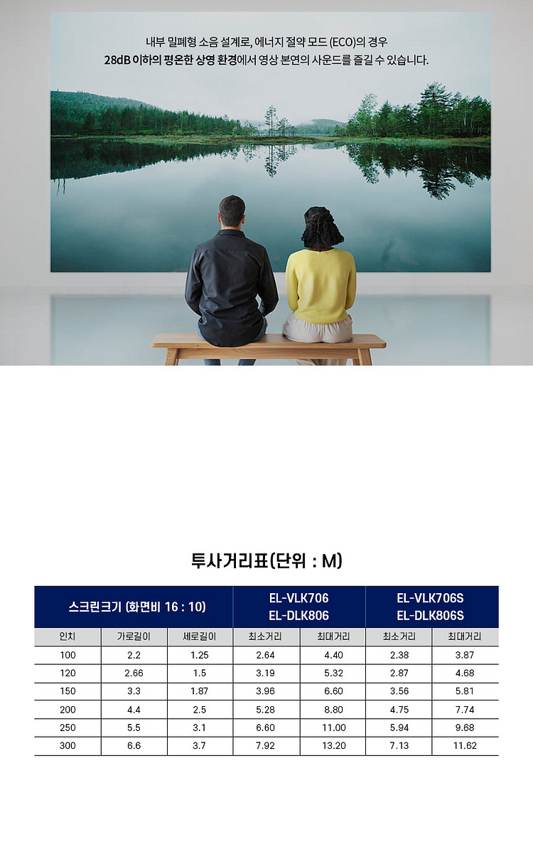 단순개봉/ 이펀 7500안시 4K 레이저 중고빔프로젝터--6