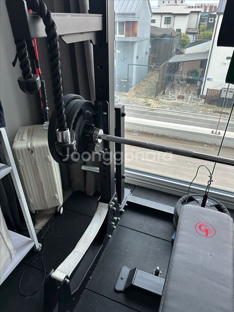 홈짐 랙 + 중량바 + 원판 등 일괄판매--2