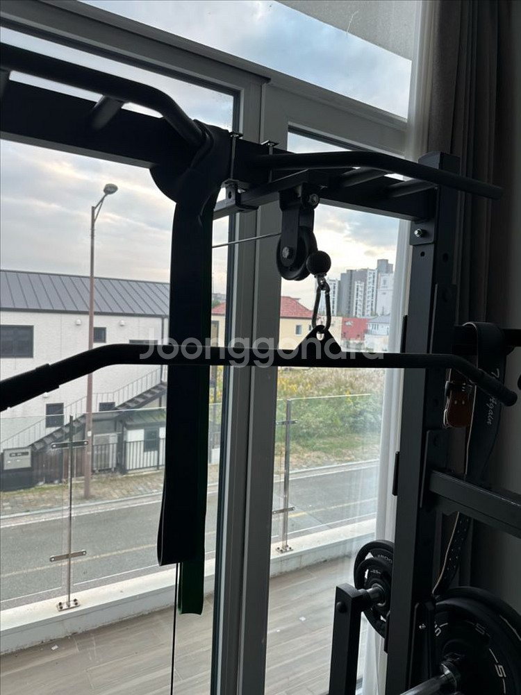 홈짐 랙 + 중량바 + 원판 등 일괄판매--4