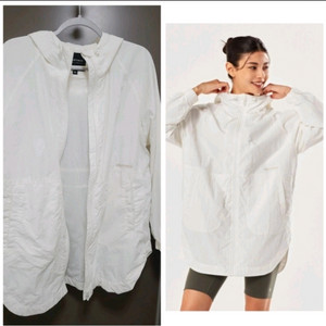 미착용 젝시믹스 XL 집업자켓 크링클 우븐 롱 바람막이