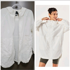 미착용 젝시믹스 XL 집업자켓 크링클 우븐 롱 바람막이