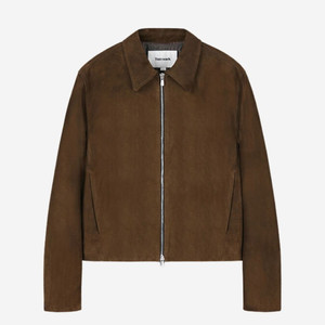 토니웩 24fw 스웨이드 블루종 집자켓 올리브브라운 L