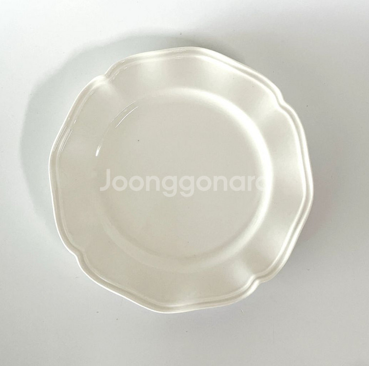 화이트 디저트 접시, 케이크 과접시 2개 일괄 새상품--4