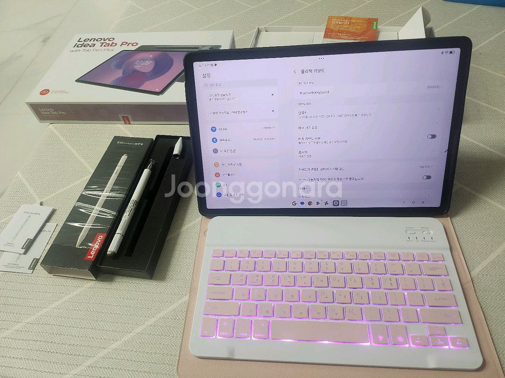 레노버 아이디어탭 프로 12.7 + 블투키보드케이스--1