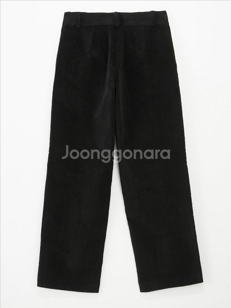 에크리스 코듀로이 팬츠 블랙--1