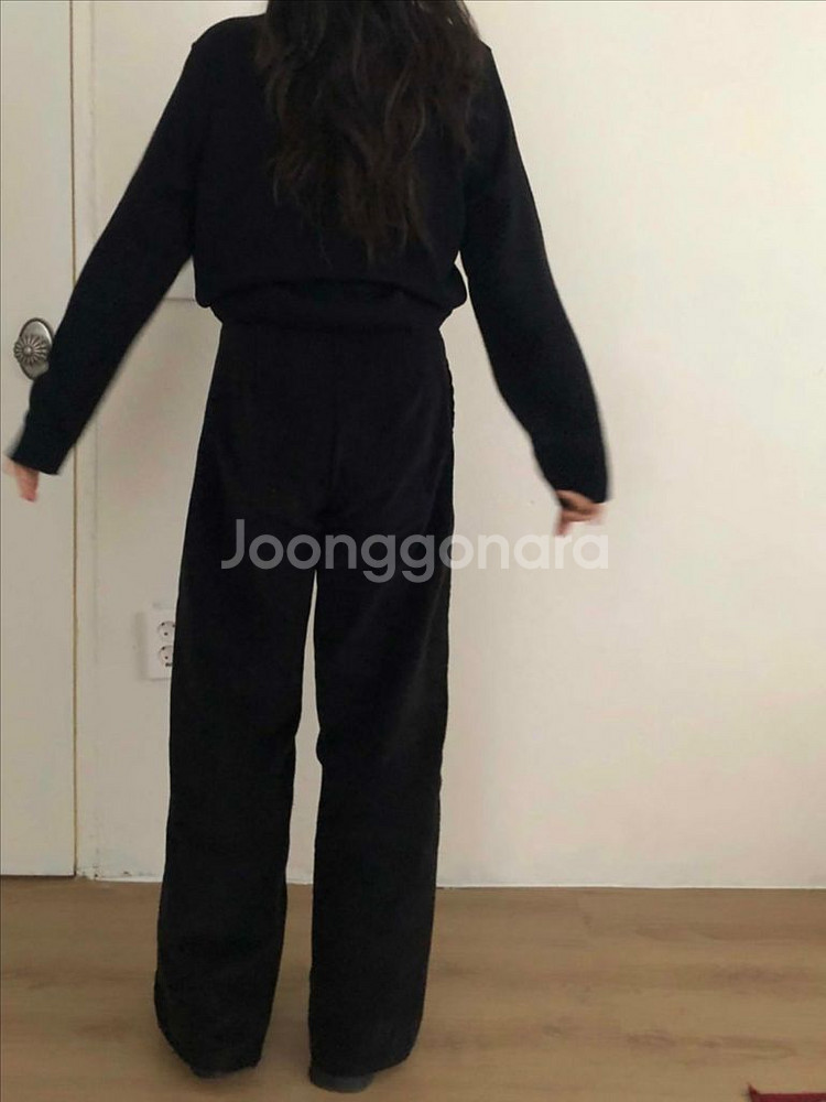 에크리스 코듀로이 팬츠 블랙--6
