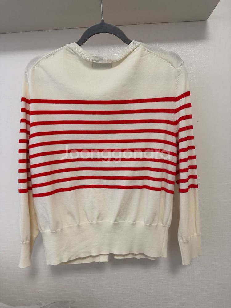 한섬 타임 스트라이프 니트 가디건--2