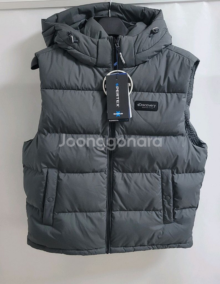 새상품)디스커버리(2색)덕다운 패딩조끼 90,105--0