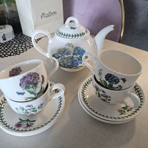 포트메리온 보타닉가든 티팟과 커피잔셋트