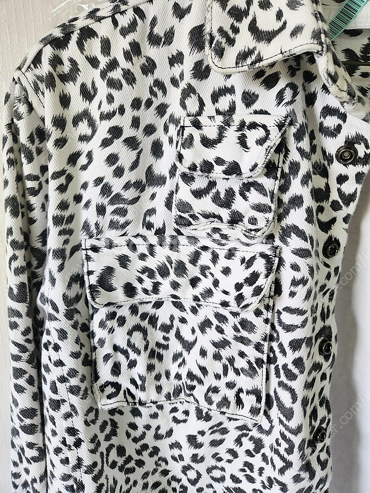 디자이너 컨벡소 레오파드 셔츠--4