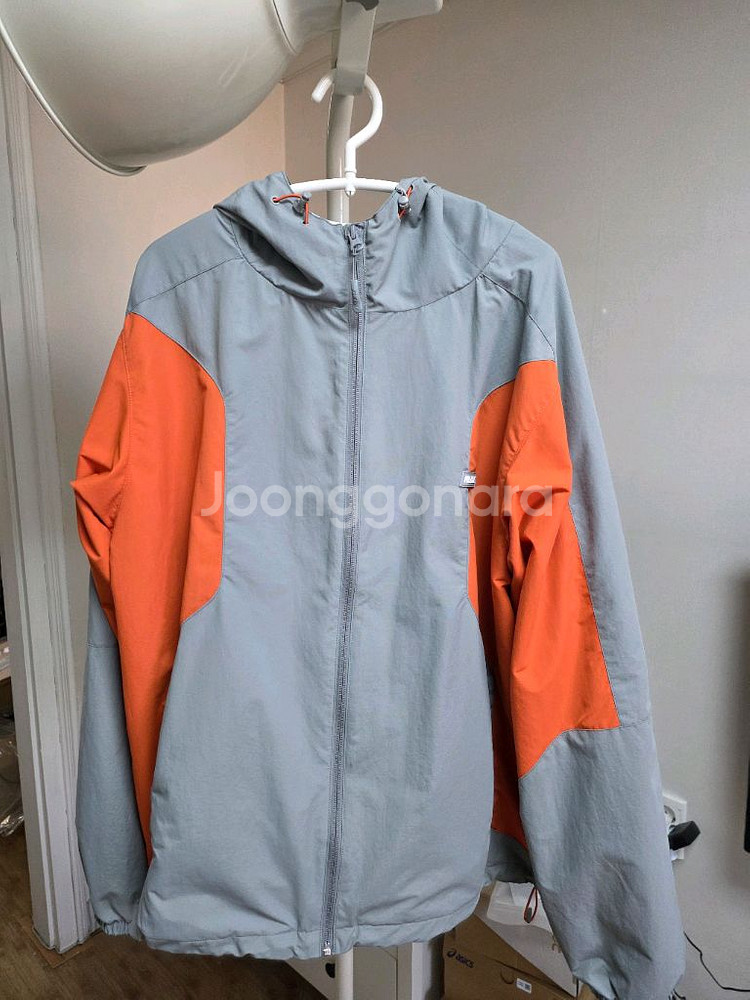 팔라스 듀오 쉘 자켓 그레이 오렌지 L사이즈(새상품급)--0