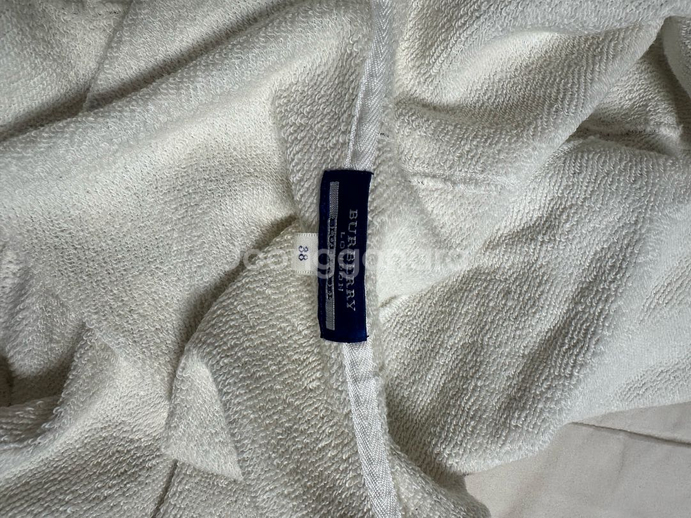 버버리 블루라벨 핑크로고 후드집업--5