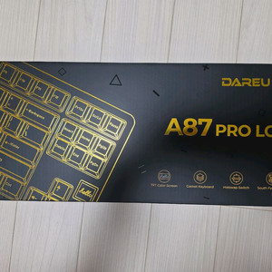 다얼유 A87 PRO LCD 무선 레트로 머스타드축
