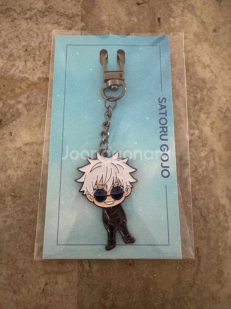 새상품 당일발송) 주술회전 회옥옥절 고죠 메탈 키링--0