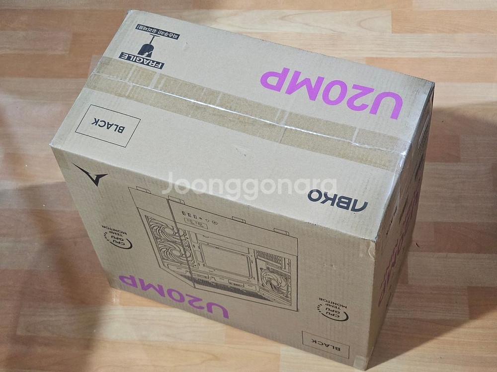 앱코 U20MP 큐빅 미니+ 디스플레이 PC케이스 블랙--0