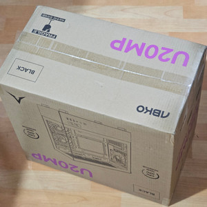 앱코 U20MP 큐빅 미니+ 디스플레이 PC케이스 블랙