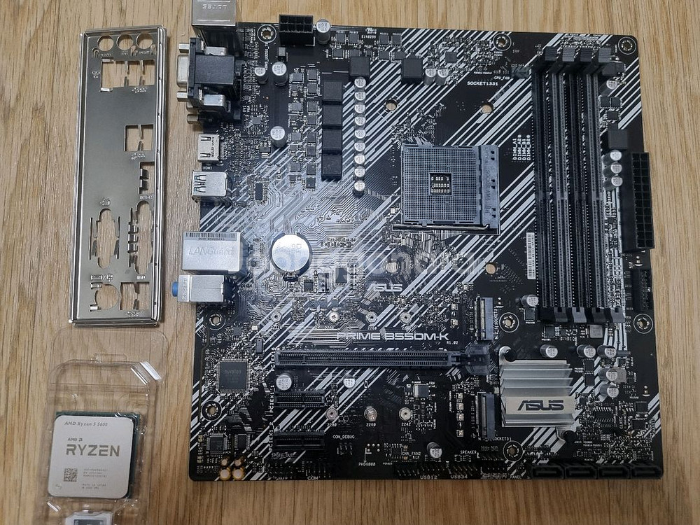 라이젠5 5600 / asus b550m-k 팝니다--0