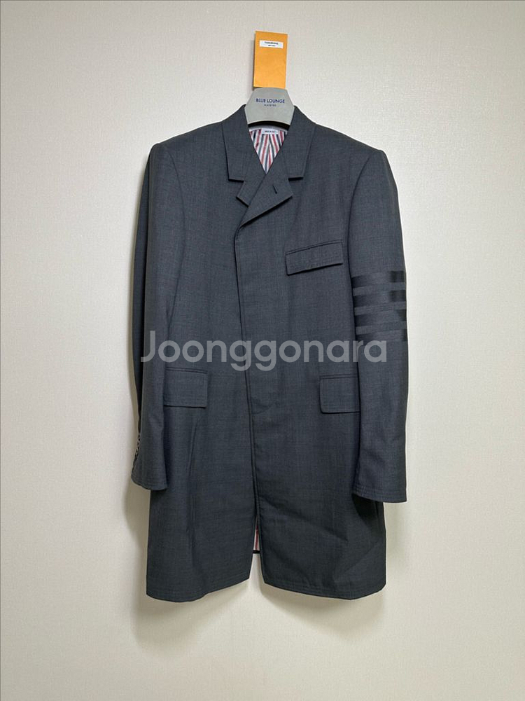 백화점판 톰브라운 사선 체스트필드 코트 2size--1