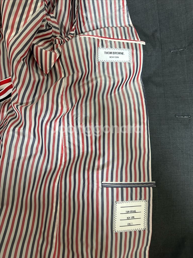 백화점판 톰브라운 사선 체스트필드 코트 2size--5
