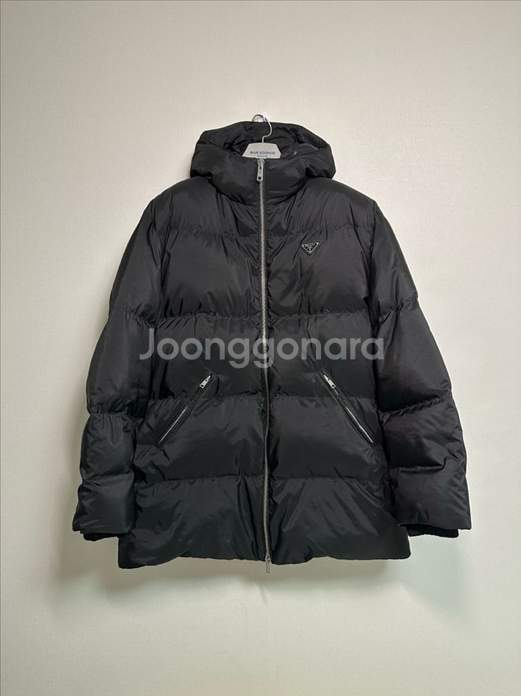 정품 새거급 프라다 사피아노 오버핏 구스다운 패딩 L--0