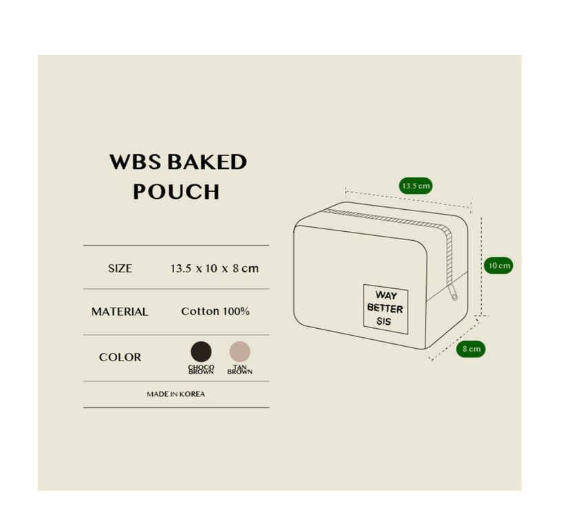 새상품,포장O) 웨이베러시스 파우치 WBS BAKED--4