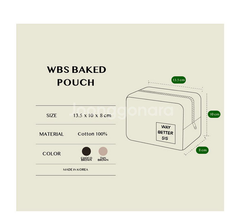 새상품,포장O) 웨이베러시스 파우치 WBS BAKED--4