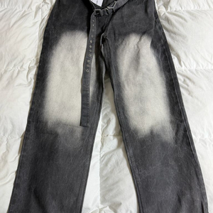 (31) 와이프로젝트 Y 벨트 디테일 와이드 데님 팬츠 이미지