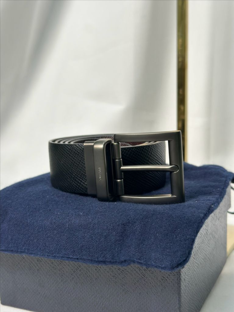 프라다 레더 리버시블 벨트--2