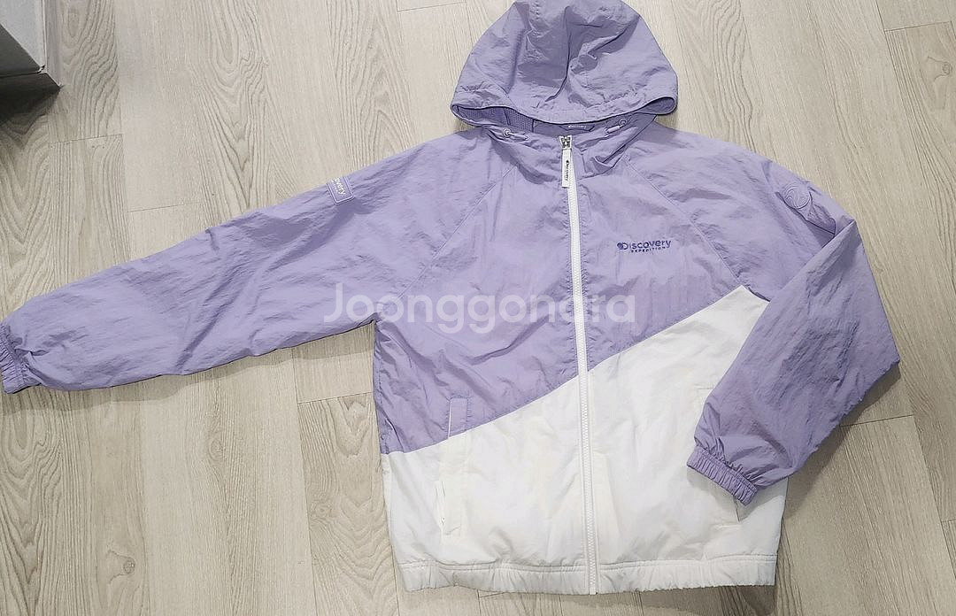 디스커버리 여성 후드 바람막이 90사이즈--0